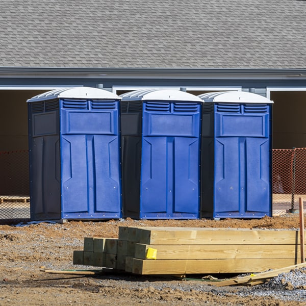 are there any restrictions on where i can place the porta potties during my rental period in Cunningham KS